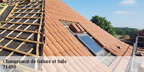 Changement de toiture et tuile  betheniville-51490 Allemand Charly toiture