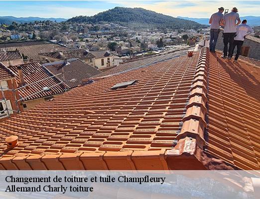 Changement de toiture et tuile  champfleury-51500 Allemand Charly toiture