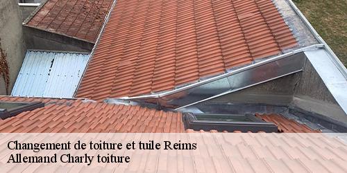 Changement de toiture et tuile  reims-51100 Allemand Charly toiture