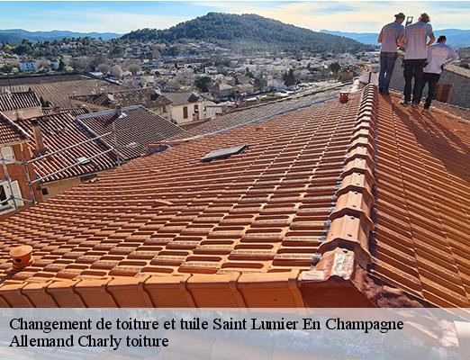 Changement de toiture et tuile saint-lumier-en-champagne-51300 Allemand Charly toiture