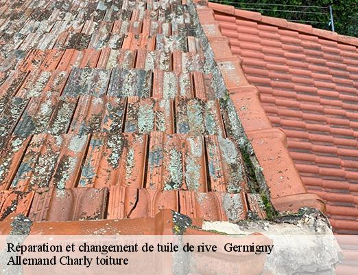 Réparation et changement de tuile de rive germigny-51390 Allemand Charly toiture