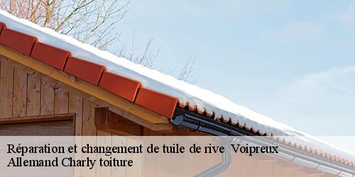 Réparation et changement de tuile de rive voipreux-51130 Allemand Charly toiture