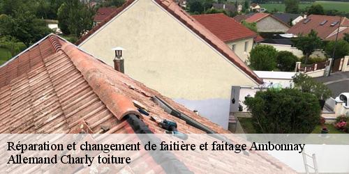 Réparation et changement de faitière et faitage  ambonnay-51150 Allemand Charly toiture