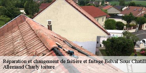 Réparation et changement de faitière et faitage  belval-sous-chatillon-51480 Allemand Charly toiture