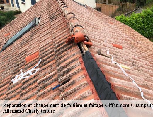 Réparation et changement de faitière et faitage  giffaumont-champaubert-51290 Allemand Charly toiture