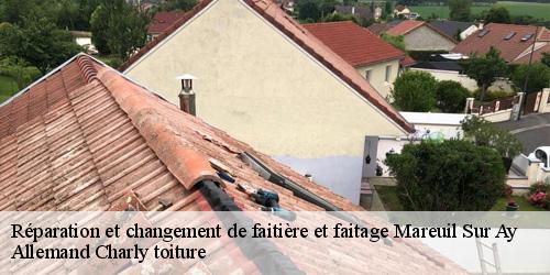 Réparation et changement de faitière et faitage  mareuil-sur-ay-51160 Allemand Charly toiture