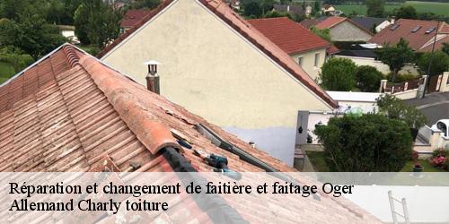Réparation et changement de faitière et faitage oger-51190 Allemand Charly toiture
