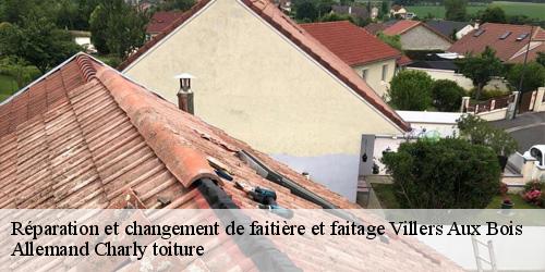 Réparation et changement de faitière et faitage  villers-aux-bois-51130 Allemand Charly toiture
