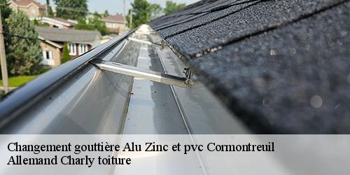 Changement gouttière Alu Zinc et pvc  cormontreuil-51350 Allemand Charly toiture