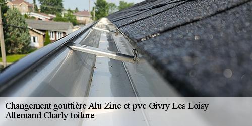 Changement gouttière Alu Zinc et pvc  givry-les-loisy-51130 Allemand Charly toiture