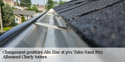 Changement gouttière Alu Zinc et pvc talus-saint-prix-51270 Allemand Charly toiture