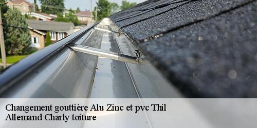 Changement gouttière Alu Zinc et pvc  thil-51220 Allemand Charly toiture