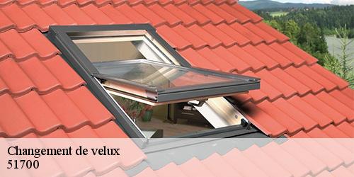 Changement de velux  festigny-51700 Allemand Charly toiture