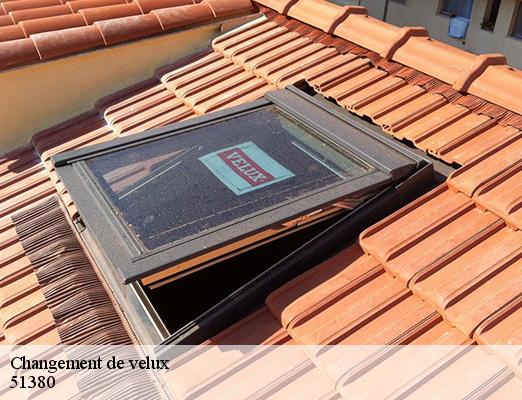 Changement de velux  villers-marmery-51380 Allemand Charly toiture